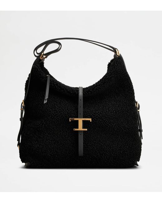 Tod's Black T Timeless Shoulder Bag