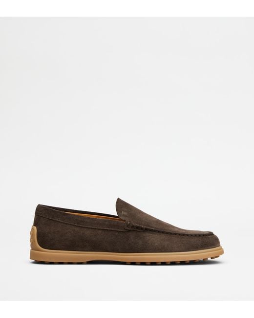 Tod's Brown Slipper Loafers for men