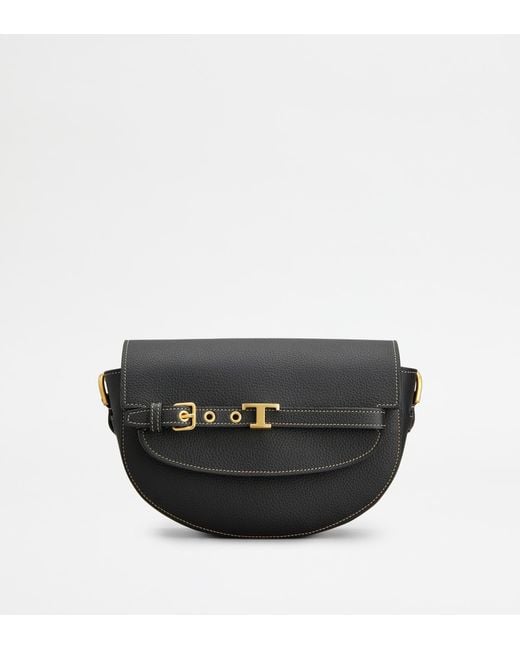 Tod's Black T Signature Crossbody Bag