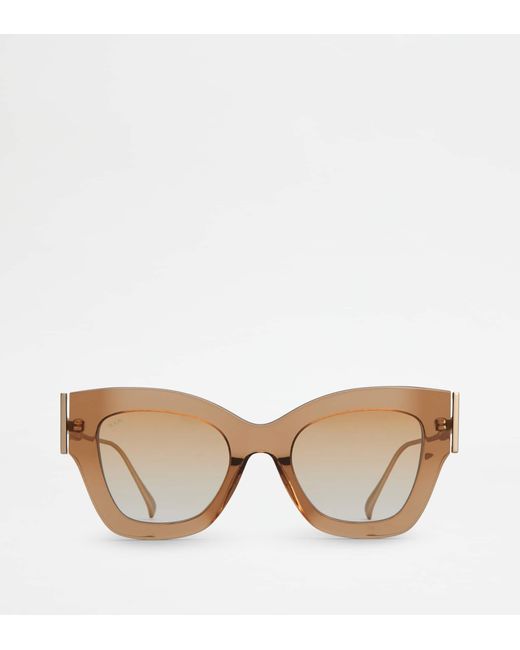 Tod's Brown Cat-eye Sunglasses