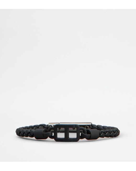 Tod's Black Bracelet In Leather
