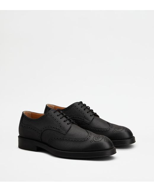 Stringata di Tod's in Black da Uomo