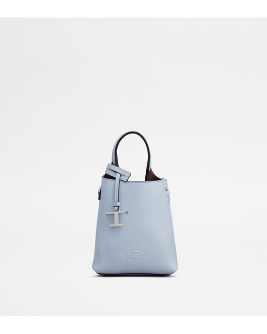 Tod's Blue Micro Bag In Leather