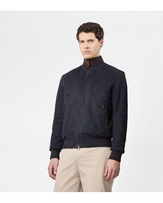 Tod's Blue Brera Bomber Jacket for men