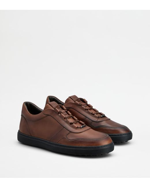 Tod's Brown Dot Sneakers for men