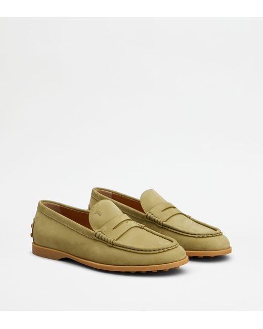 Tod's Green Loafers