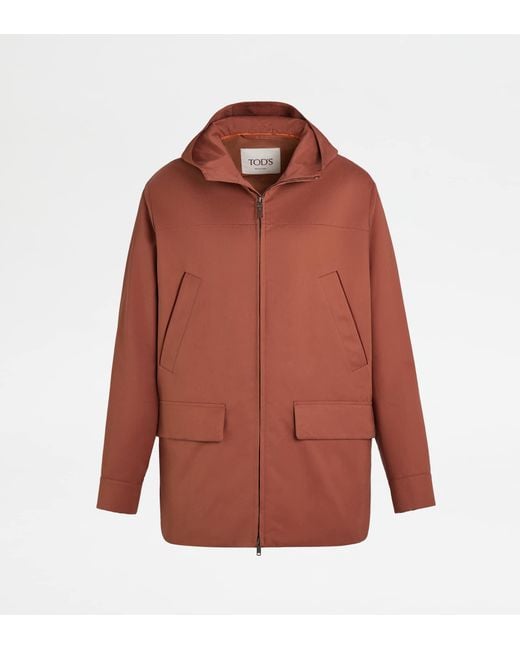 Tod's Red Short Parka for men
