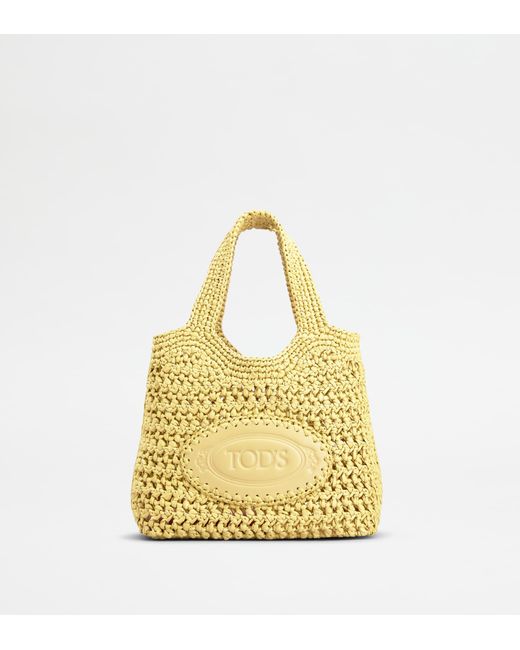 Tod's Metallic Shopping Bag