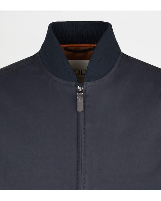 Tod's Blue Brera Bomber Jacket for men
