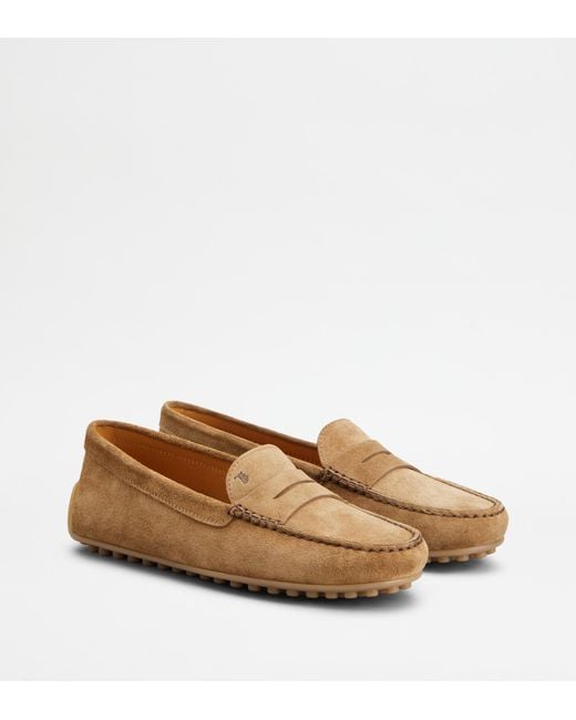 Tod's Brown City Gommino Loafers