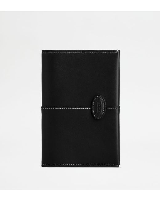 Tod's Black Passport Holder for men