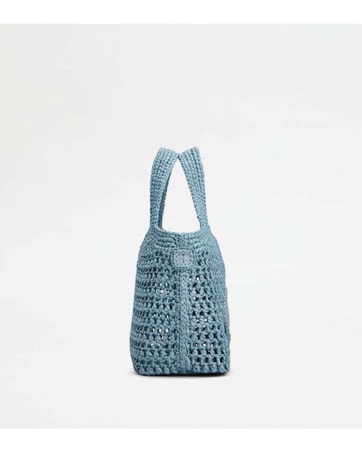 Tod's Blue Shopping Bag