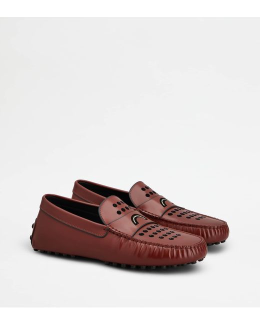 Tod's Red Gommino Loafers for men