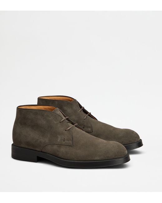 Tod's Brown Desert Boots for men