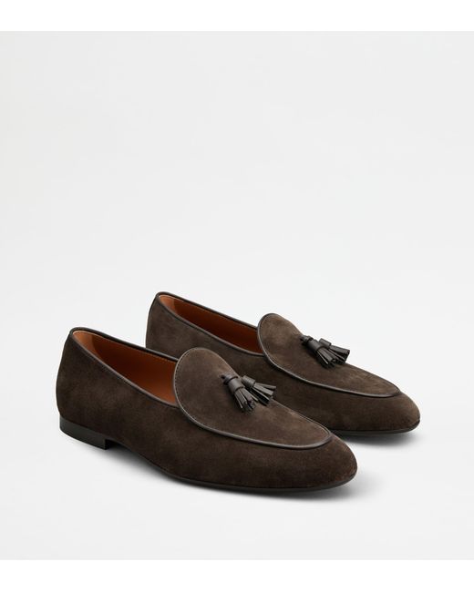 Mocassino Con Nappine di Tod's in Black da Uomo