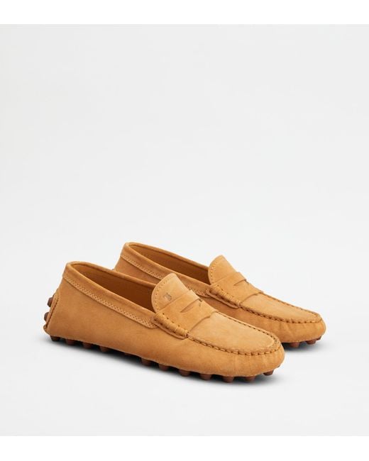 Tod's Natural Gommino Bubble Loafers