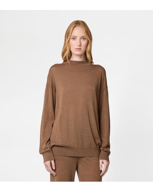 Tod's Brown Round-Neck Jumper