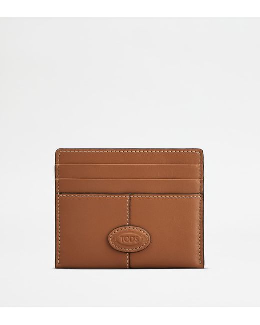 Porta Carte Di Credito di Tod's in Brown da Uomo