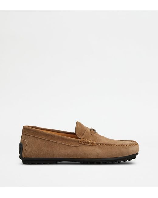 Tod's Brown City Gommino Loafers for men