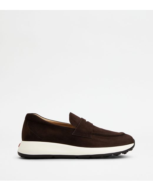 Tod's Brown Dot Sporty Loafers for men