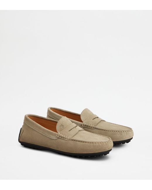 Tod's Natural City Gommino Loafers for men