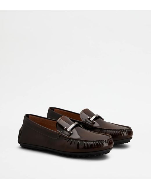 Tod's Black City Gommino Loafers for men