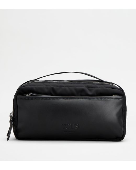 Tod's Black Pouch In Fabric for men