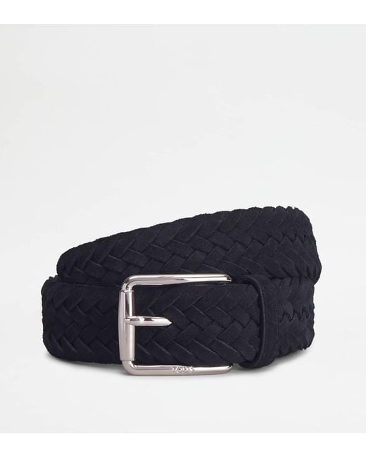 Tod's Black Suede Belt for men
