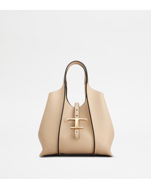 Tod's Natural T Timeless Shopping Bag