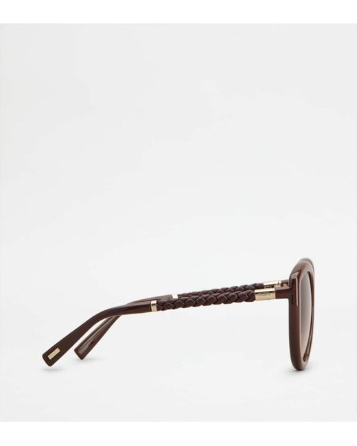 Occhiali Da Sole Cat-Eye di Tod's in Brown