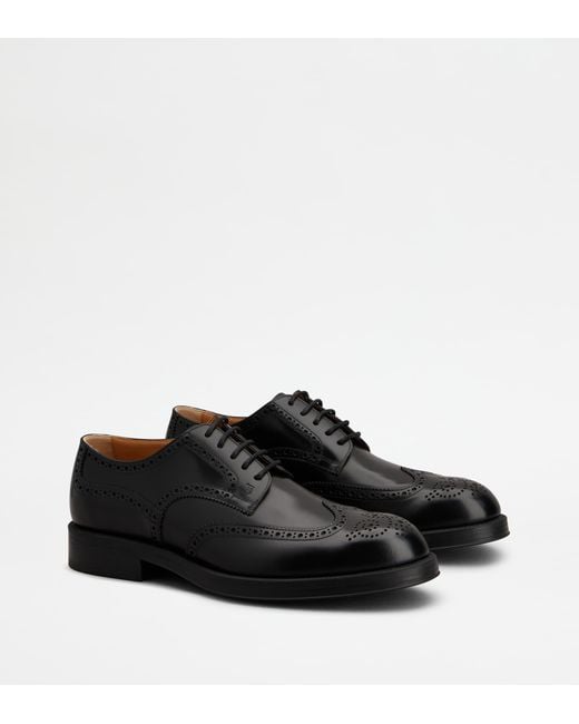 Stringata di Tod's in Black da Uomo