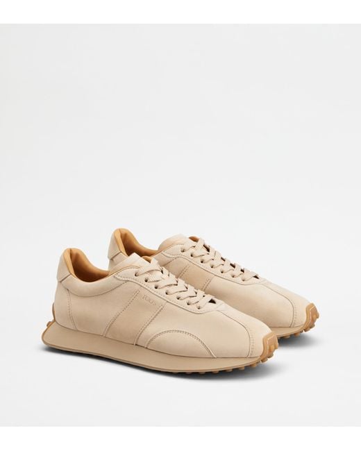 Tod's Sneakers T Vintage Aus Veloursleder Pashmy in Natural für Herren
