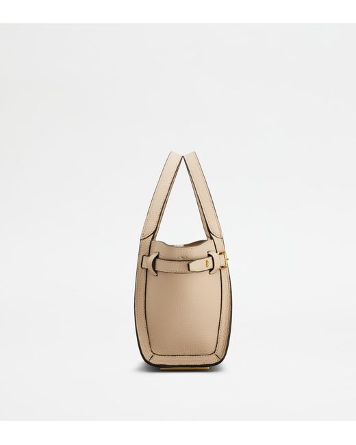 Tod's Natural T Signature Shopping Bag