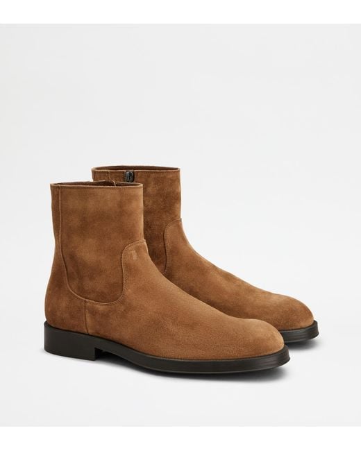 Tod's Brown Ankle Boots for men