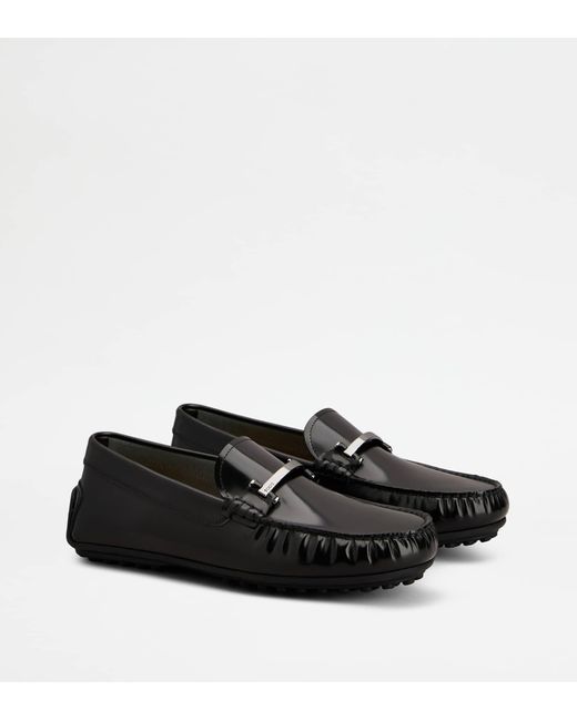 Tod's Black City Gommino Loafers for men