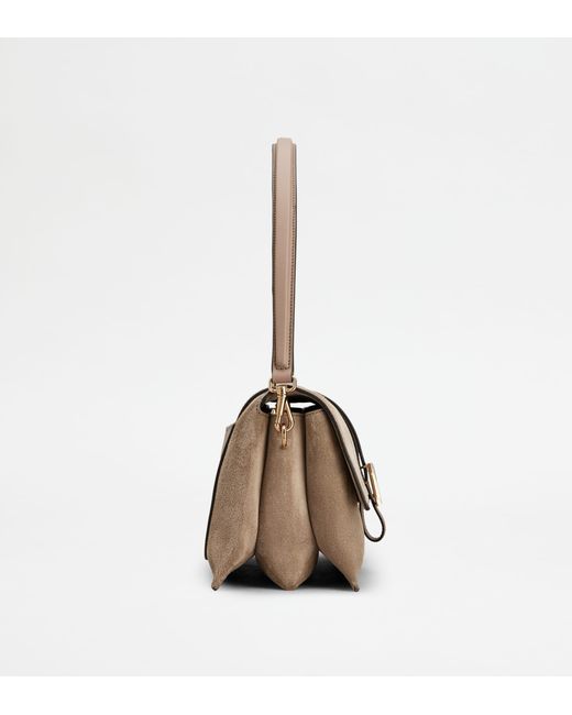 Tod's Brown T Timeless Flap Bag