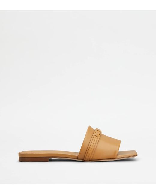 Tod's Natural Sandals