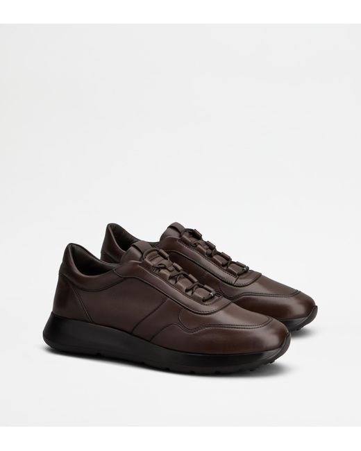 Tod's Brown Dot Sneakers for men