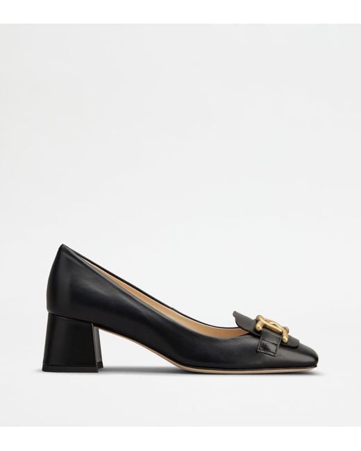 Tod's Black Kate Pumps In Leather