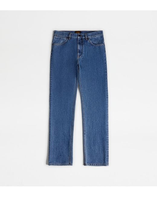 Tod's Blue 5 Pocket Jeans for men