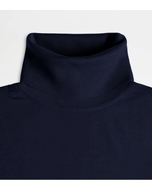 Tod's Blue Turtleneck for men