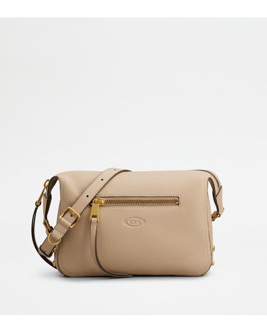 Tod's Natural Metal Dots Shoulder Bag
