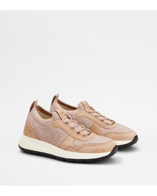 Tod's Natural Dot Socks Sneakers