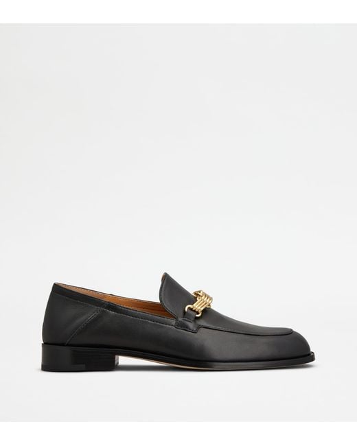 Tod's Black Loafers