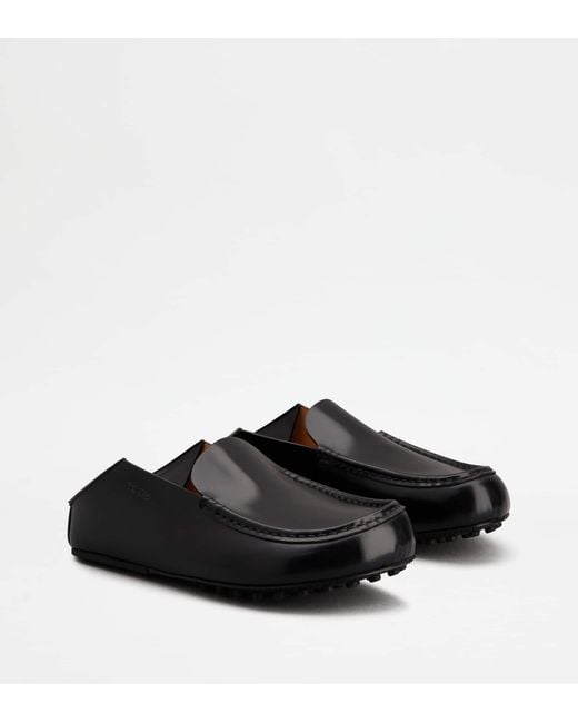 Tod's Black Slipper Loafers for men