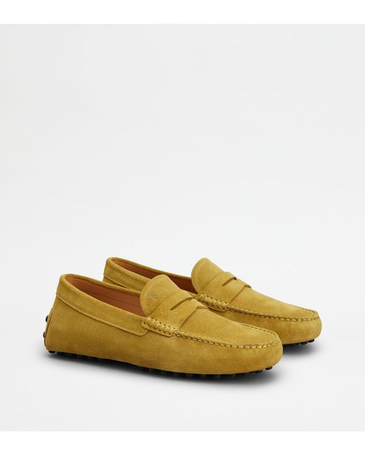 Tod's Yellow Gommino Loafers for men