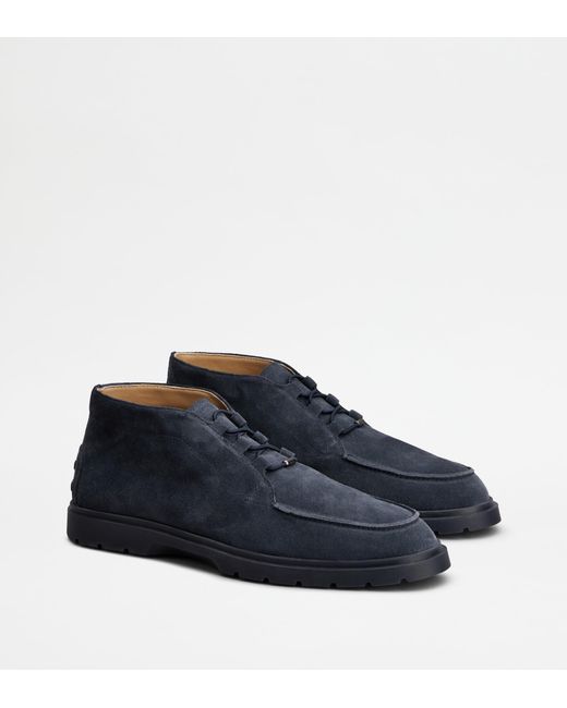 Tod's Blue Desert Boots for men