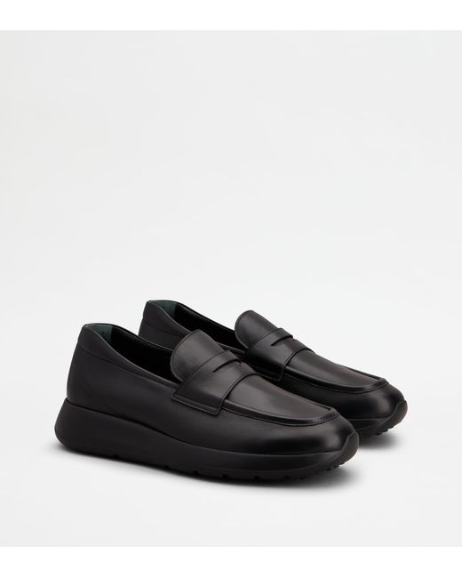 Tod's Black Dot Sporty Loafers for men