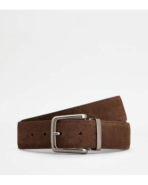 Tod's Brown Adjustable And Reversible Belt for men