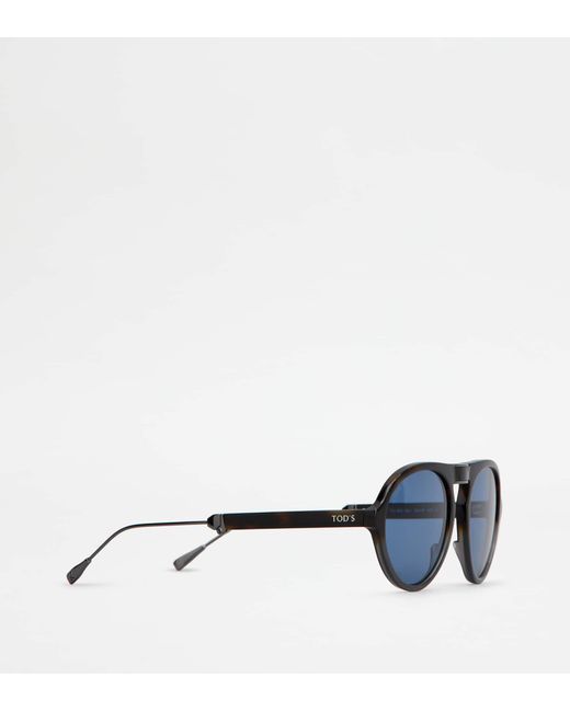 Tod's Blue Faltbare Sonnenbrille